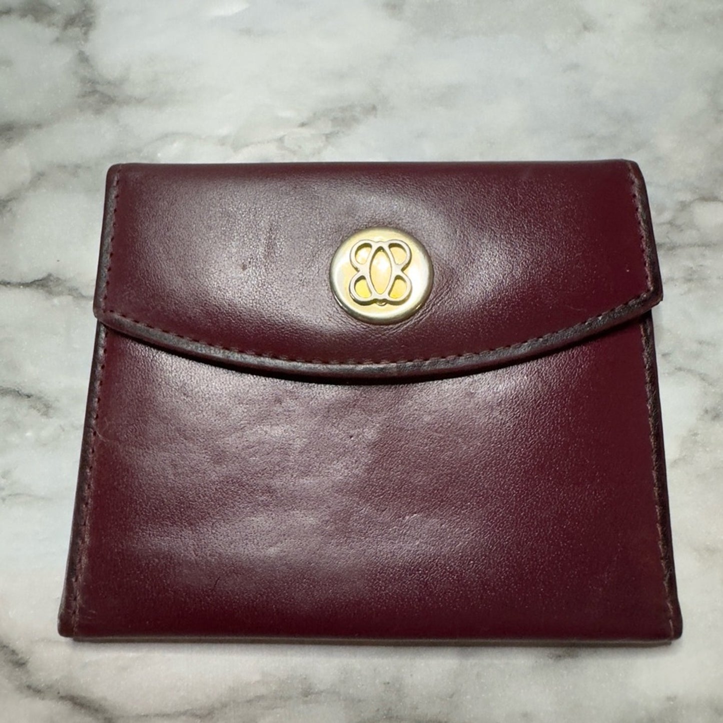 Vintage BOSCA Full Grain Hide Leather Unisex Card Wallet
