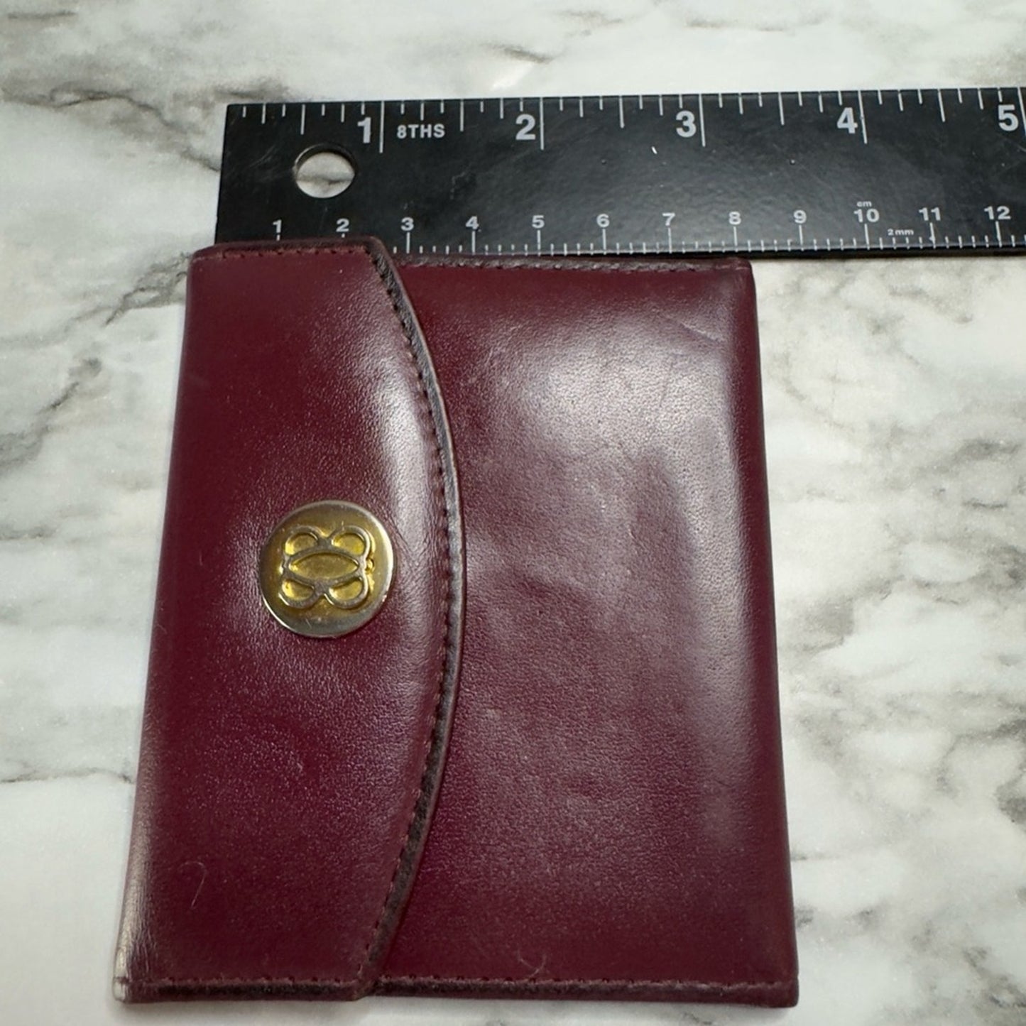 Vintage BOSCA Full Grain Hide Leather Unisex Card Wallet