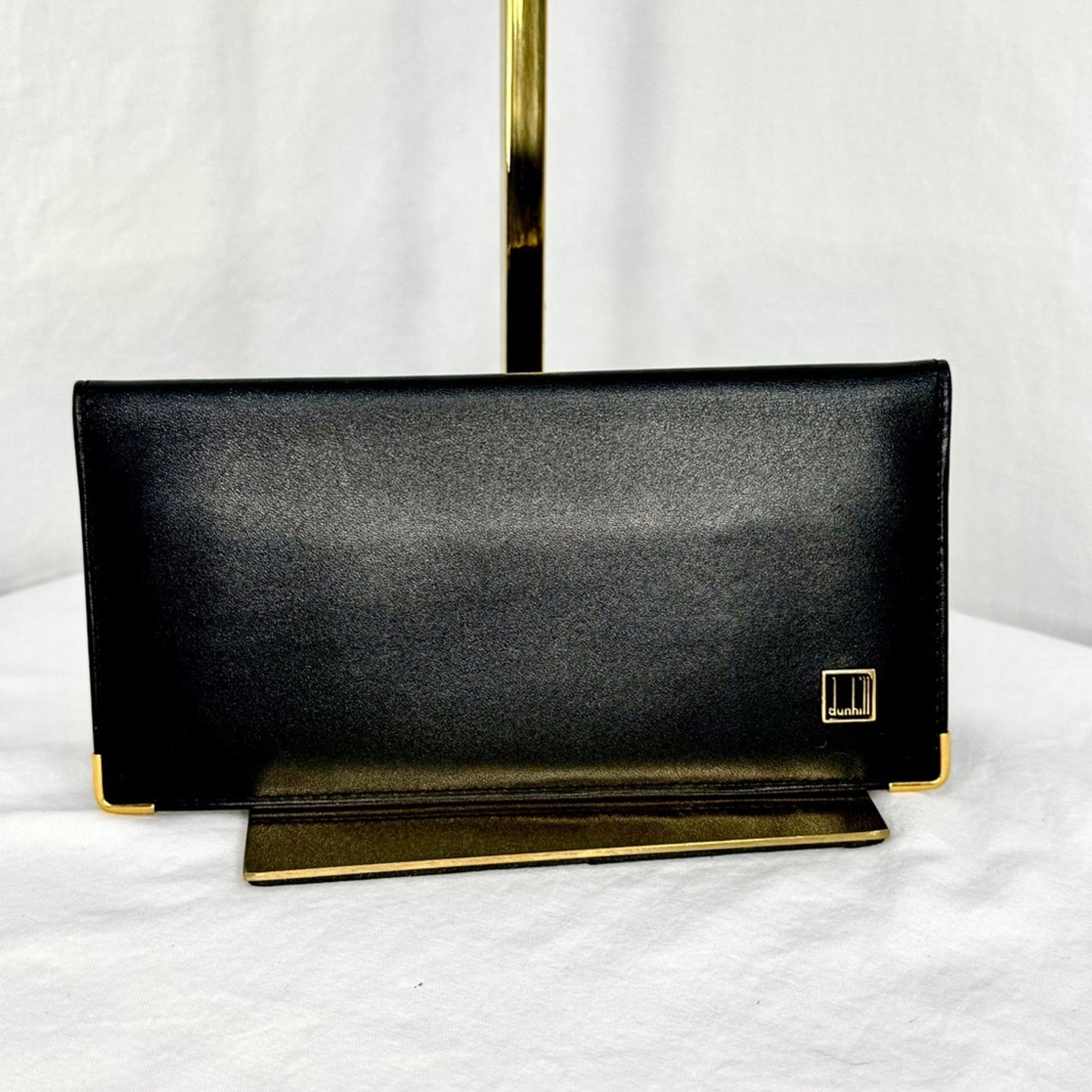 Dunhill Black Leather Long Wallet -