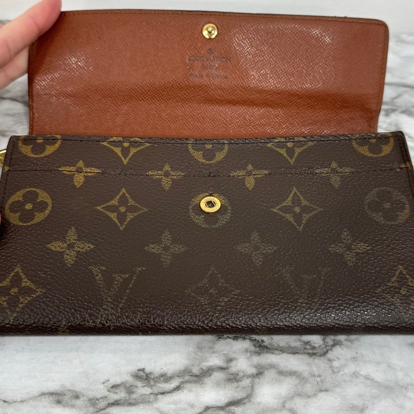 Louis Vuitton Sarah Long Wallet - LV Monogram Canvas with Dust Bag