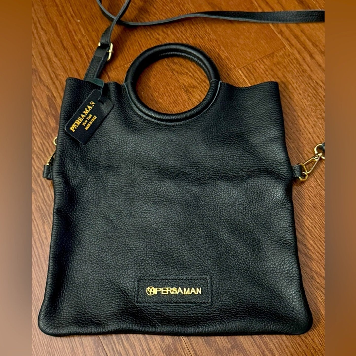 PERSAMAN NEW YORK Armande 21 Genuine Italian Leather Tote Bag