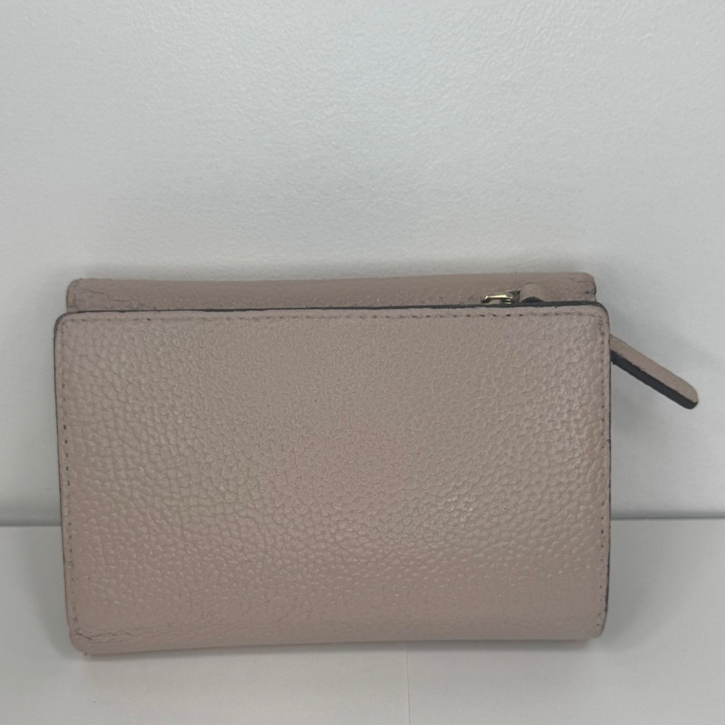 Kate Spade Trifold Compact Leather Wallet – Pink Beige
