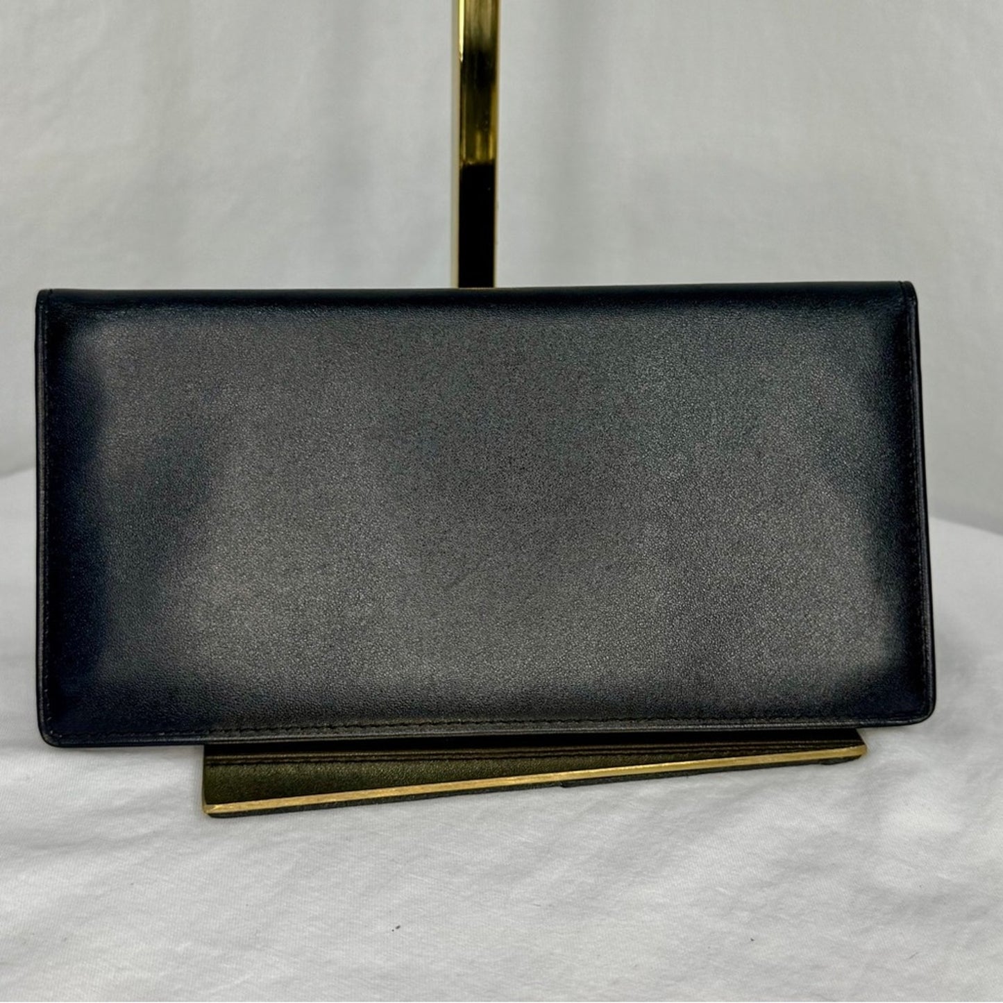 Dunhill Black Leather Long Wallet -