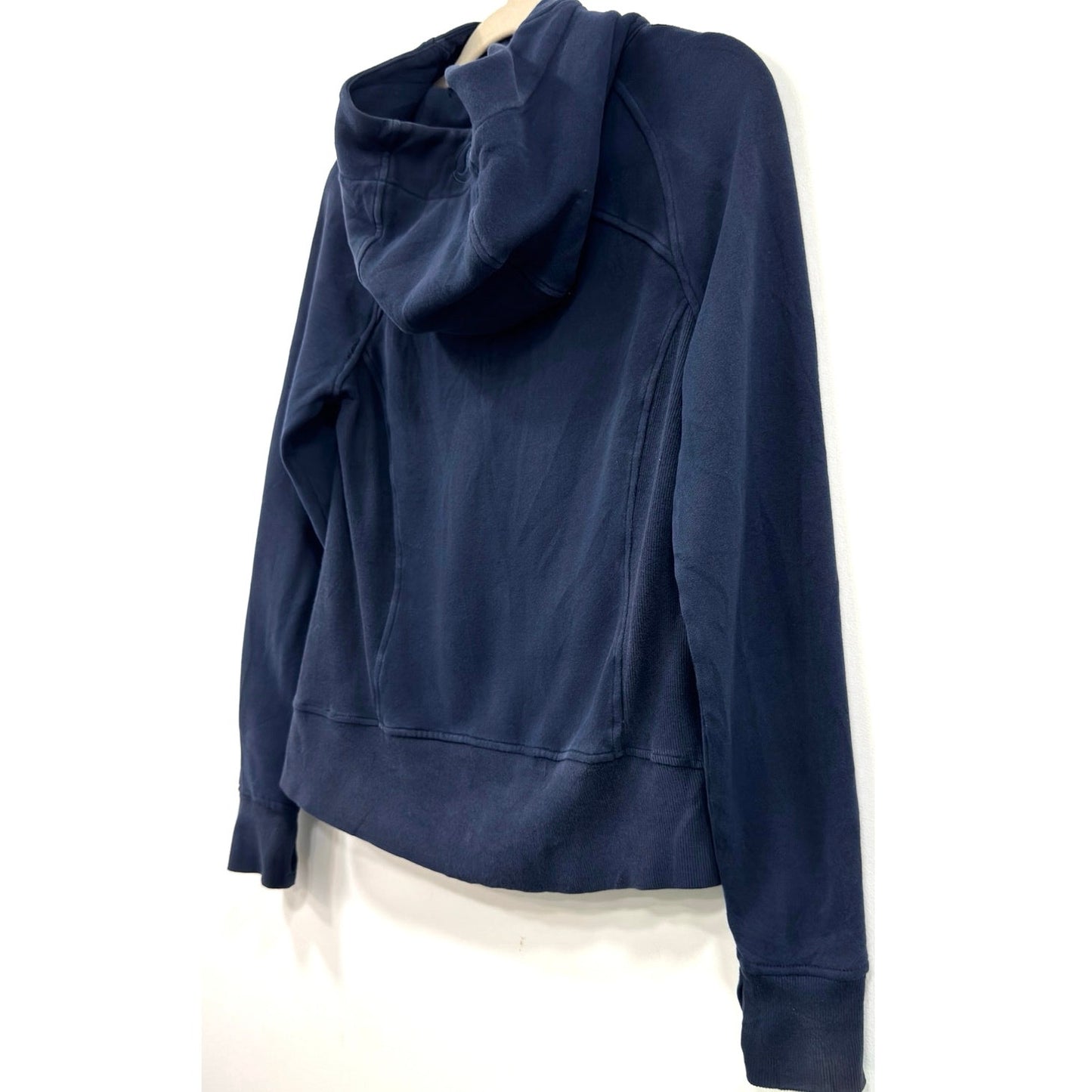 Lululemon Scuba Full Zip Hoodie Light Cotton Fleece Midnight Navy Size 6