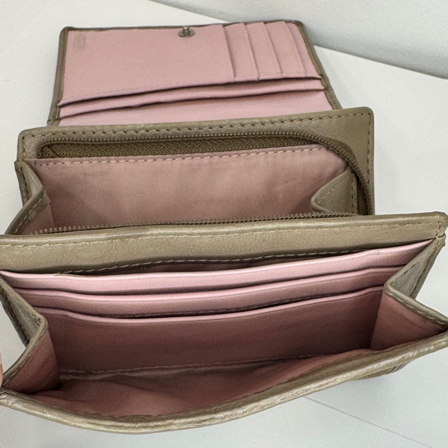 Coach Signature Compact Wallet