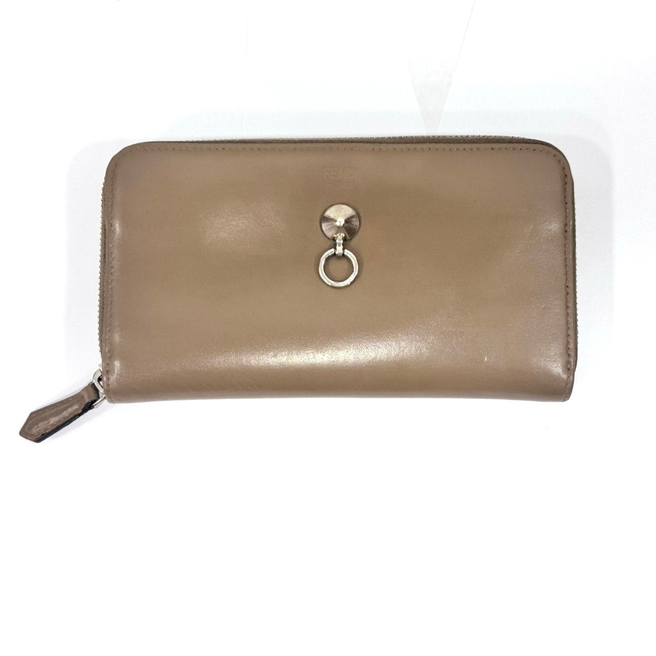 Fendi By the Way Zip Around Leather Wallet