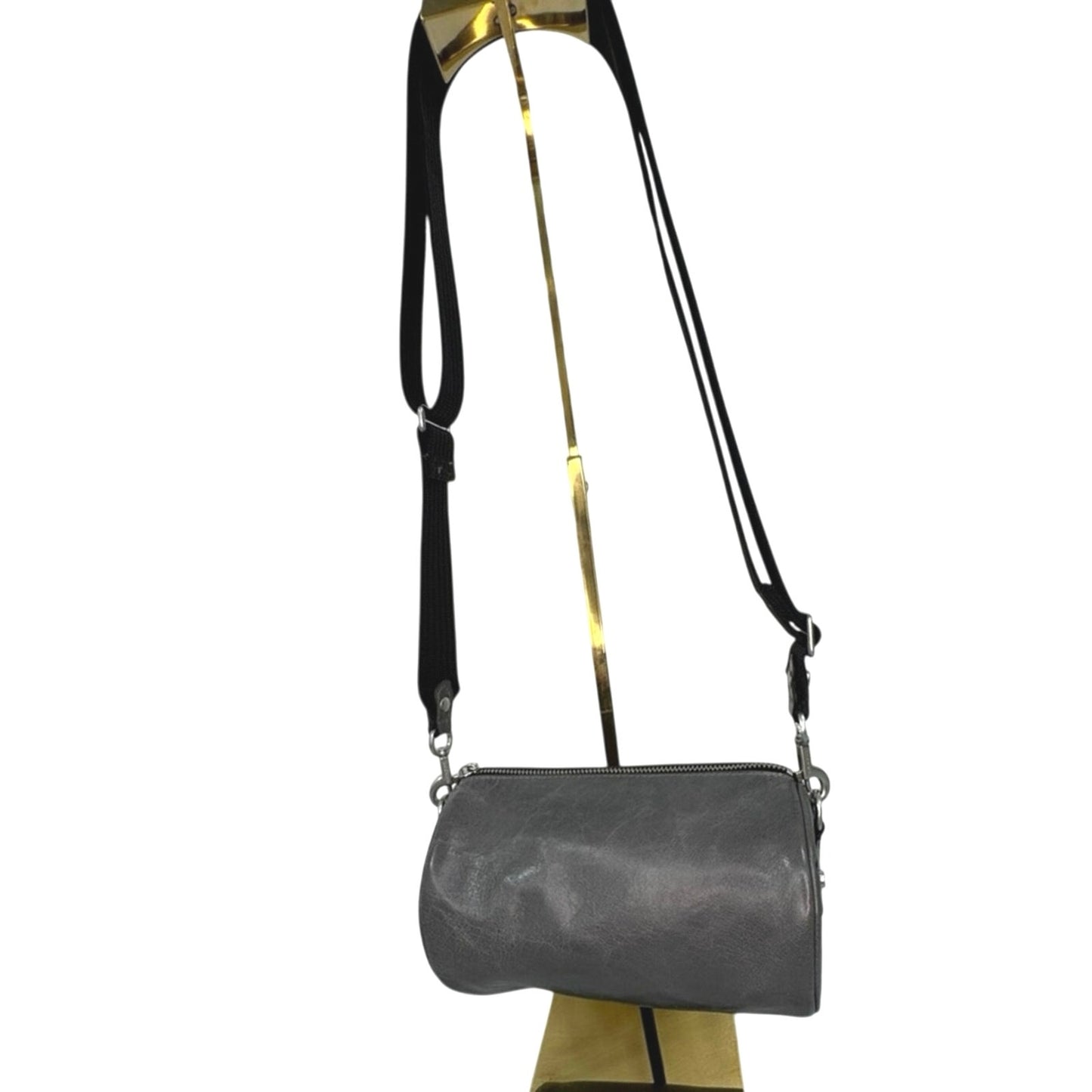 Treasure & Bond Gray Leather Barrel Cylinder Bag – Rare