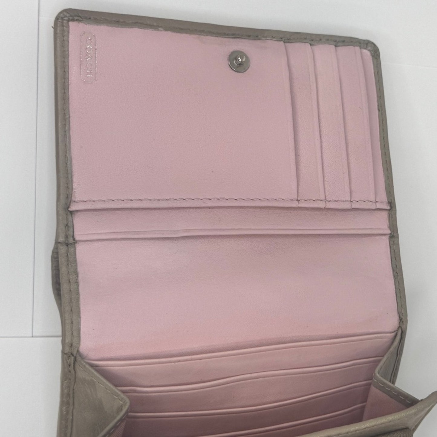 Coach Signature Compact Wallet