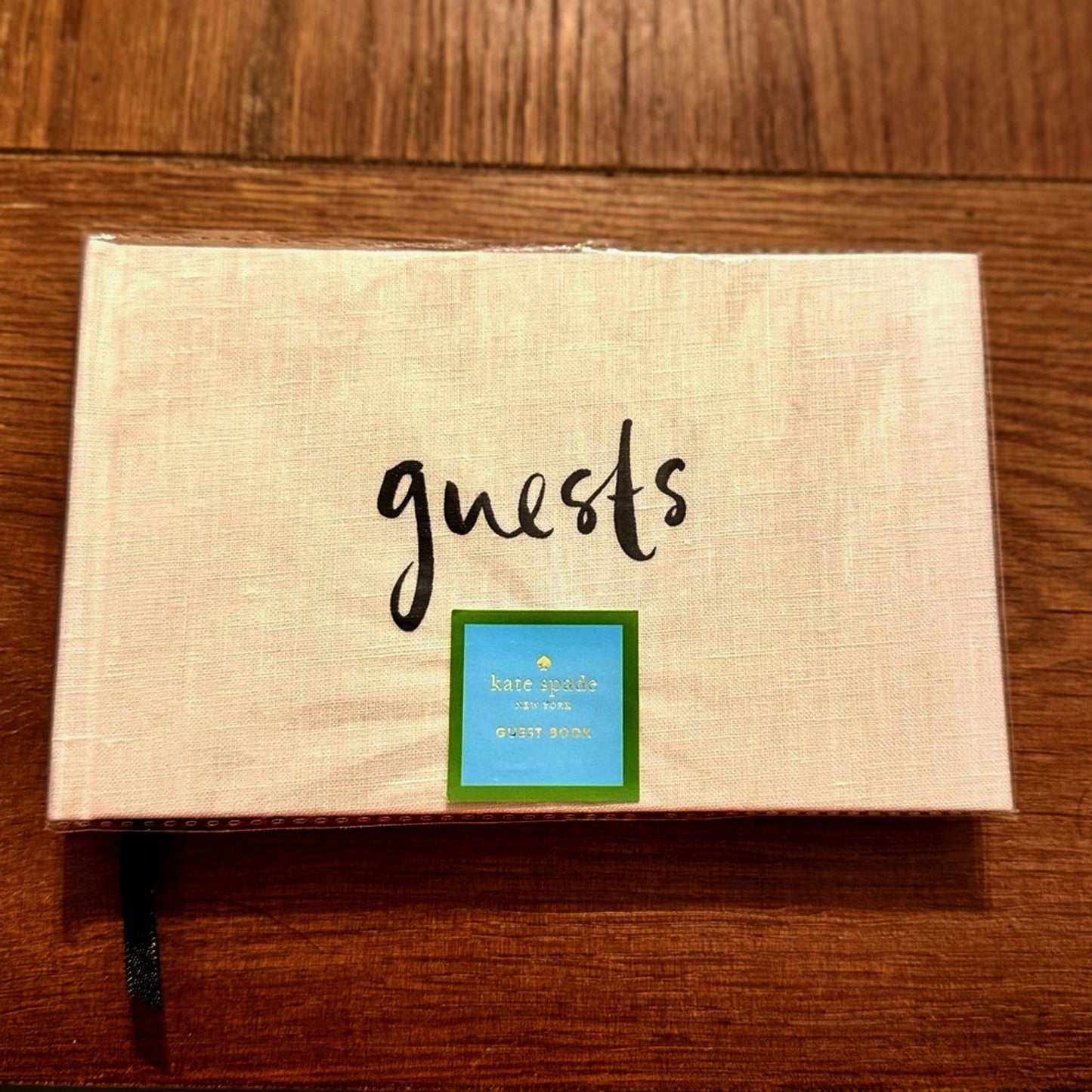 Kate Spade Guest Book Linen Cover Well Wishes