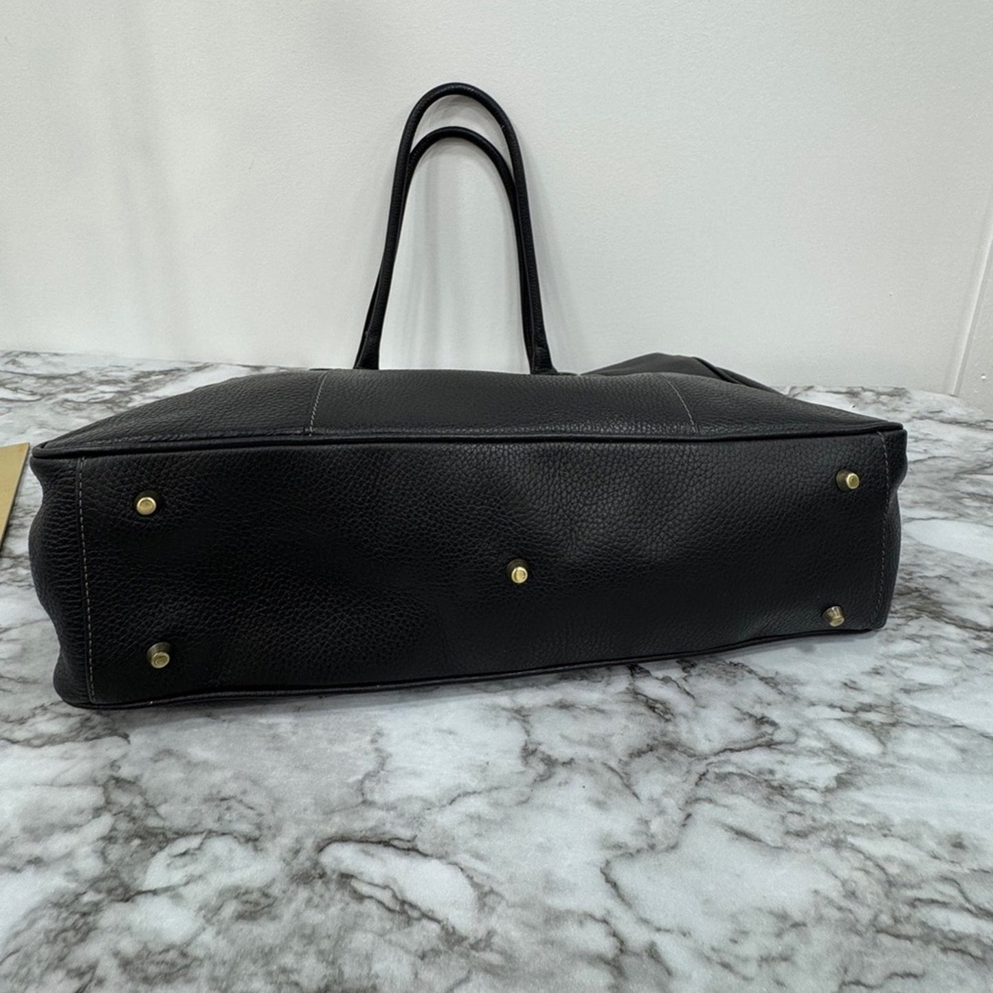 Cristian Genuine Leather Black Tote Bag – Made in Italy