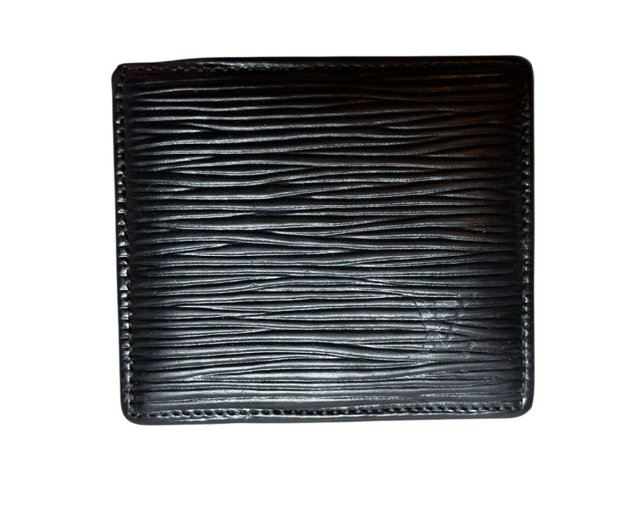 Louis Vuitton Black Epi Leather Porte Monnaie Boite Coin Case Wallet M63697