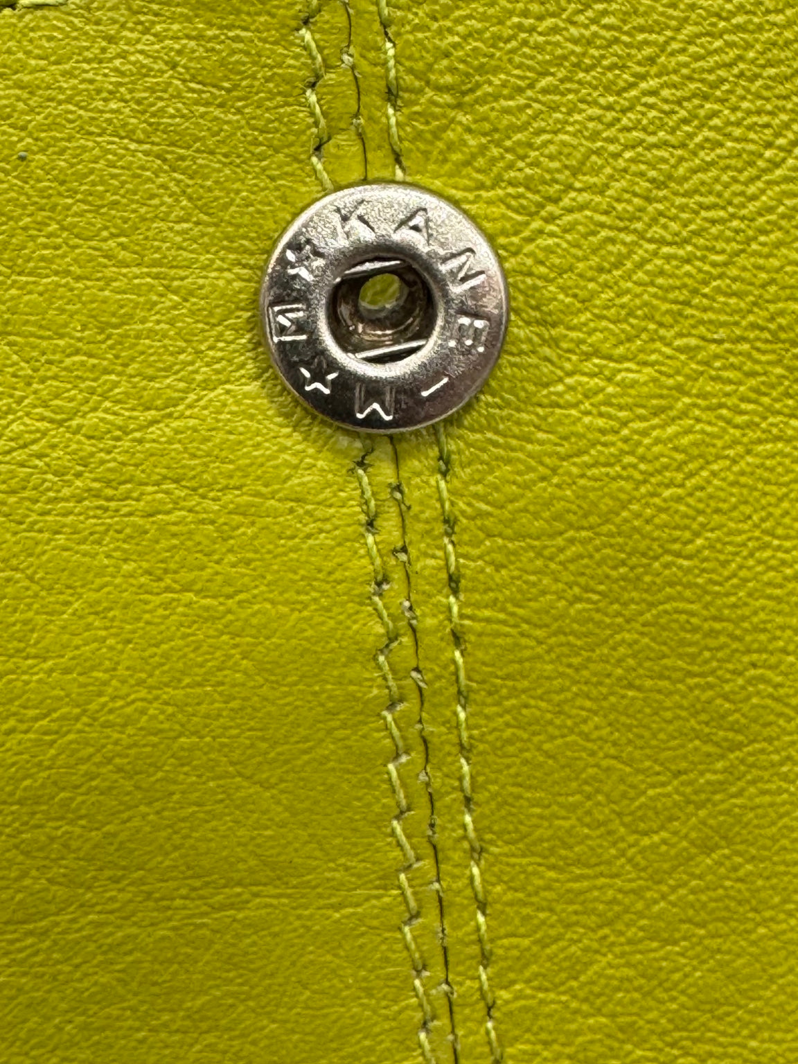 M star M star KANE marked snap hardware on leather lanyard wallet