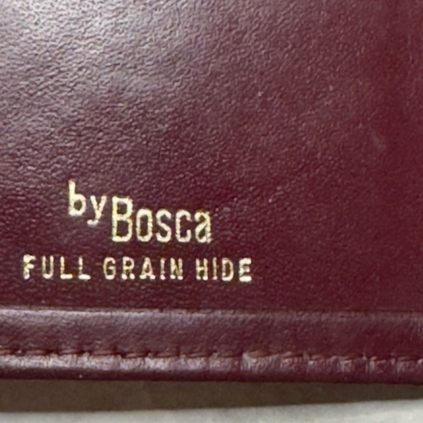 Vintage BOSCA Full Grain Hide Leather Unisex Card Wallet
