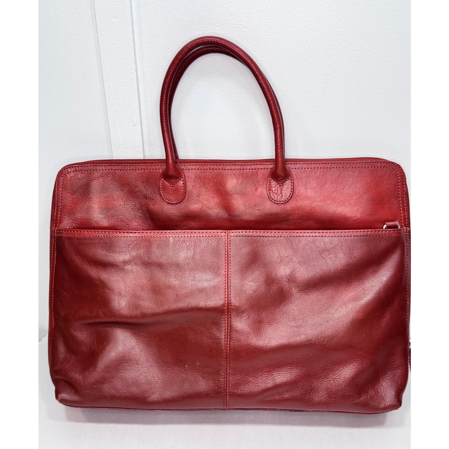 Wilsons Italian Leather Briefcase Messenger Laptop Tote Bag