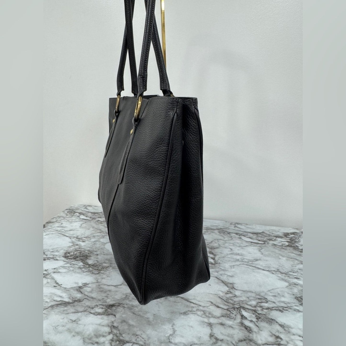 Cristian Genuine Leather Black Tote Bag – Made in Italy