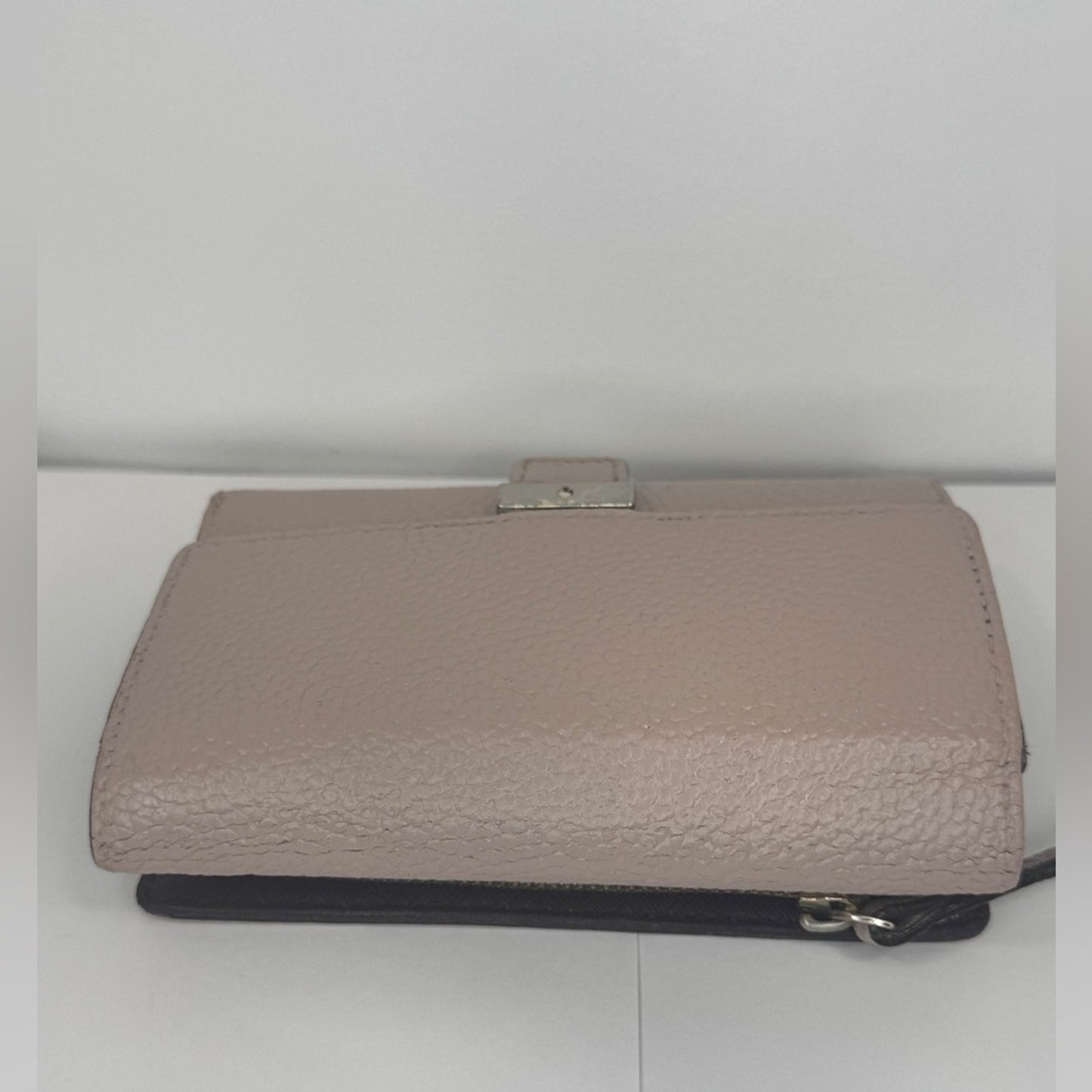 Kate Spade Trifold Compact Leather Wallet – Pink Beige