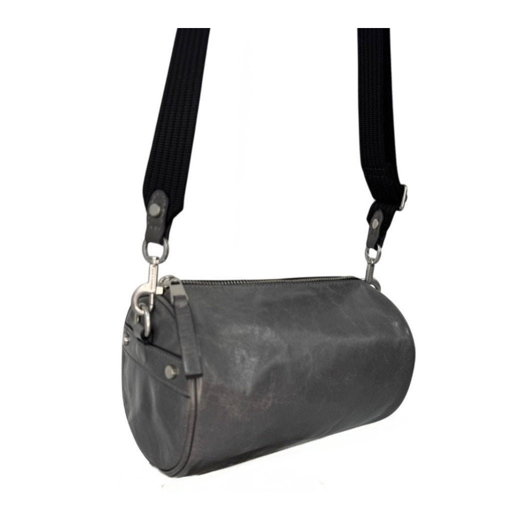 Treasure & Bond Gray Leather Barrel Cylinder Bag – Rare