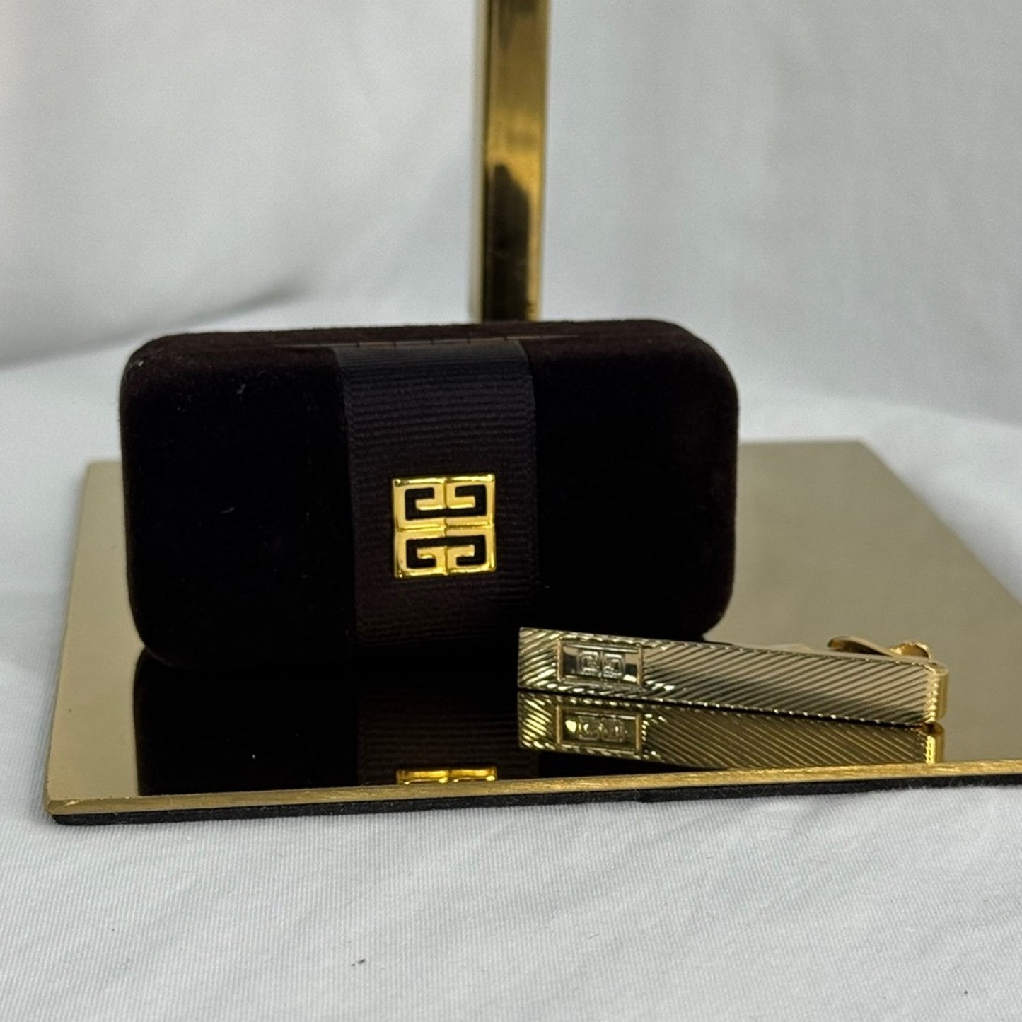 Givenchy Vintage Tie Clip with Original Velvet Box