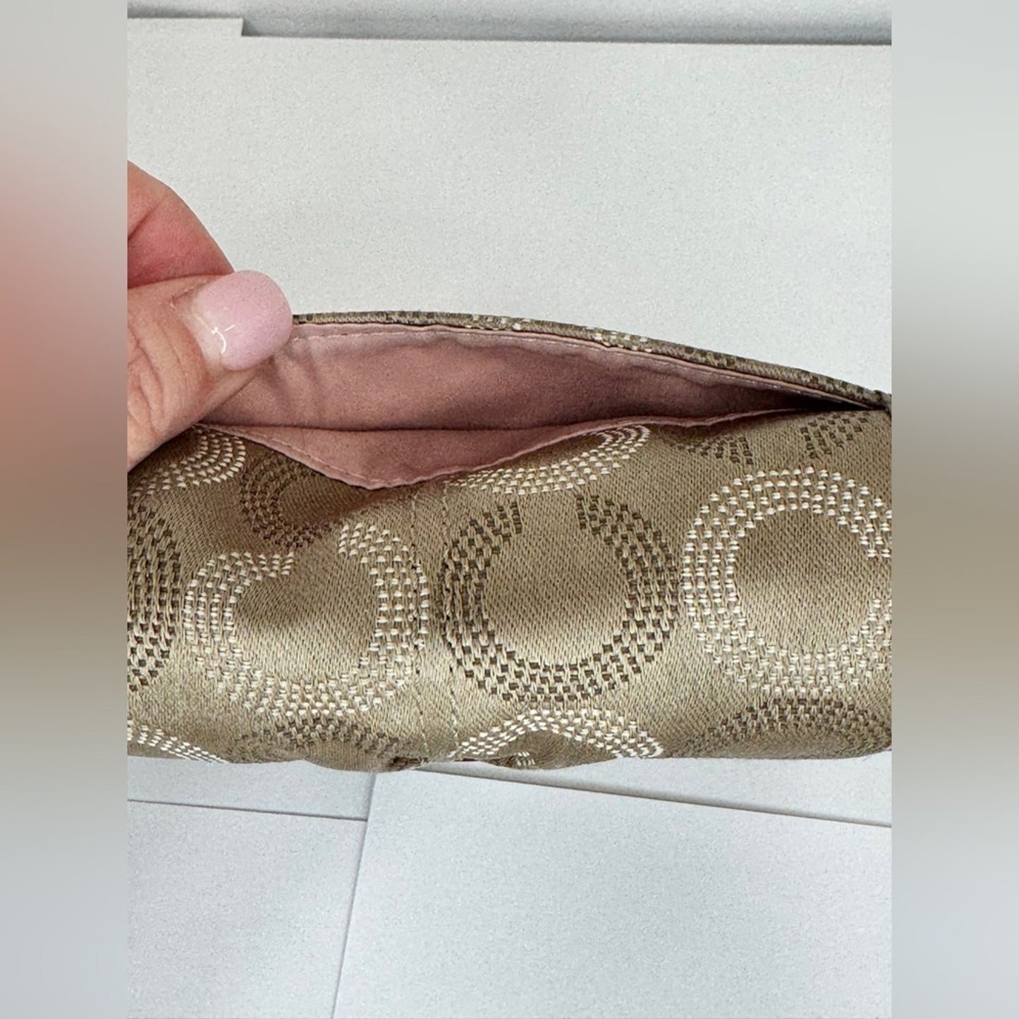 Coach Signature Compact Wallet