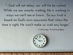 God's Timing