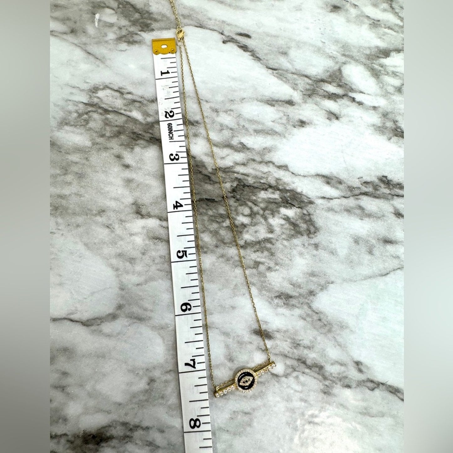Rachel Zoe Designer Crystal Bar Pendant Necklace – Gold-Tone Sterling Silver