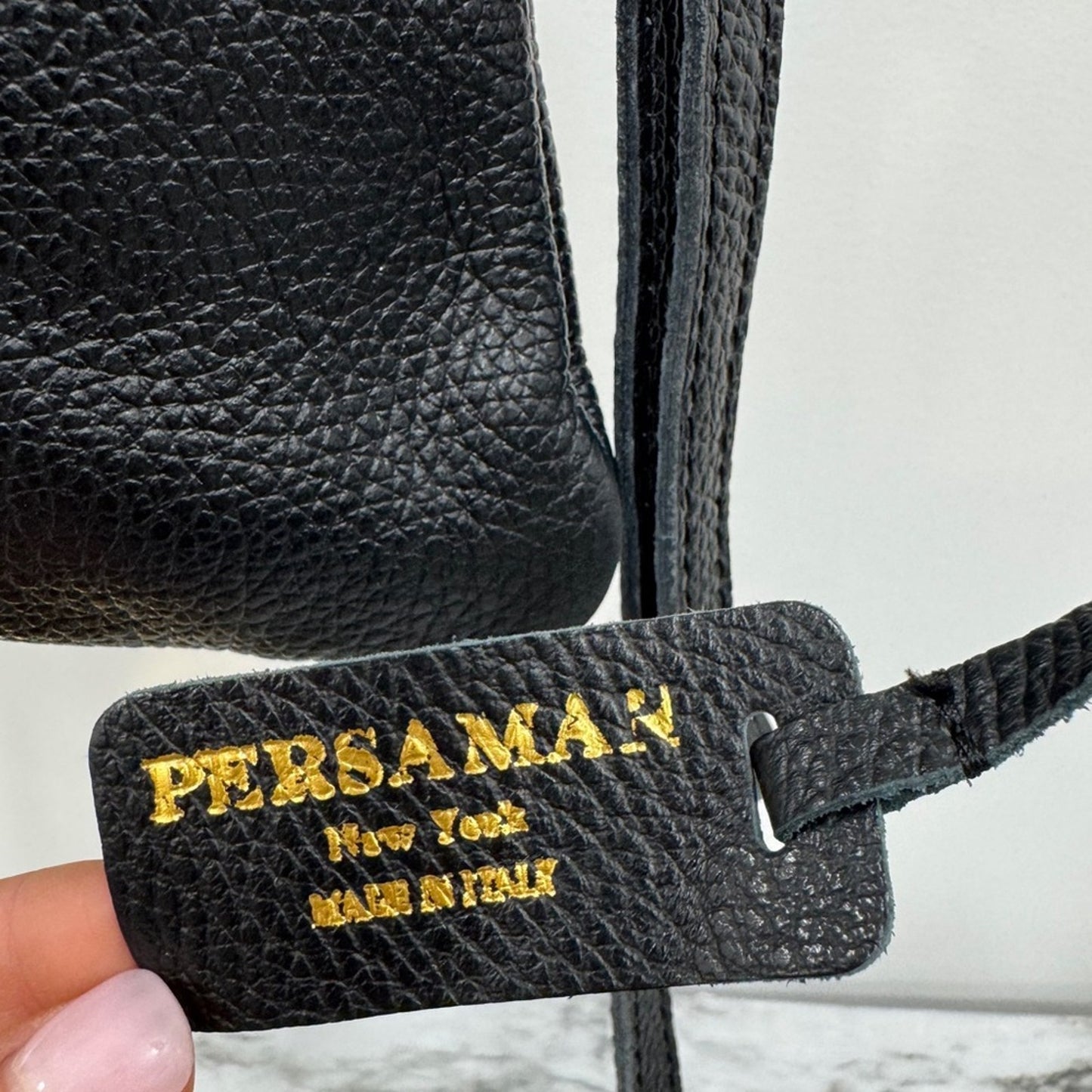 PERSAMAN NEW YORK Armande 21 Genuine Italian Leather Tote Bag