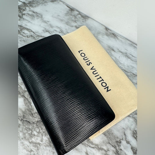 Louis Vuitton Epi Brazza Black Men’s Long Wallet LV