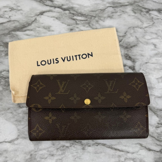 Louis Vuitton Sarah Long Wallet - LV Monogram Canvas with Dust Bag