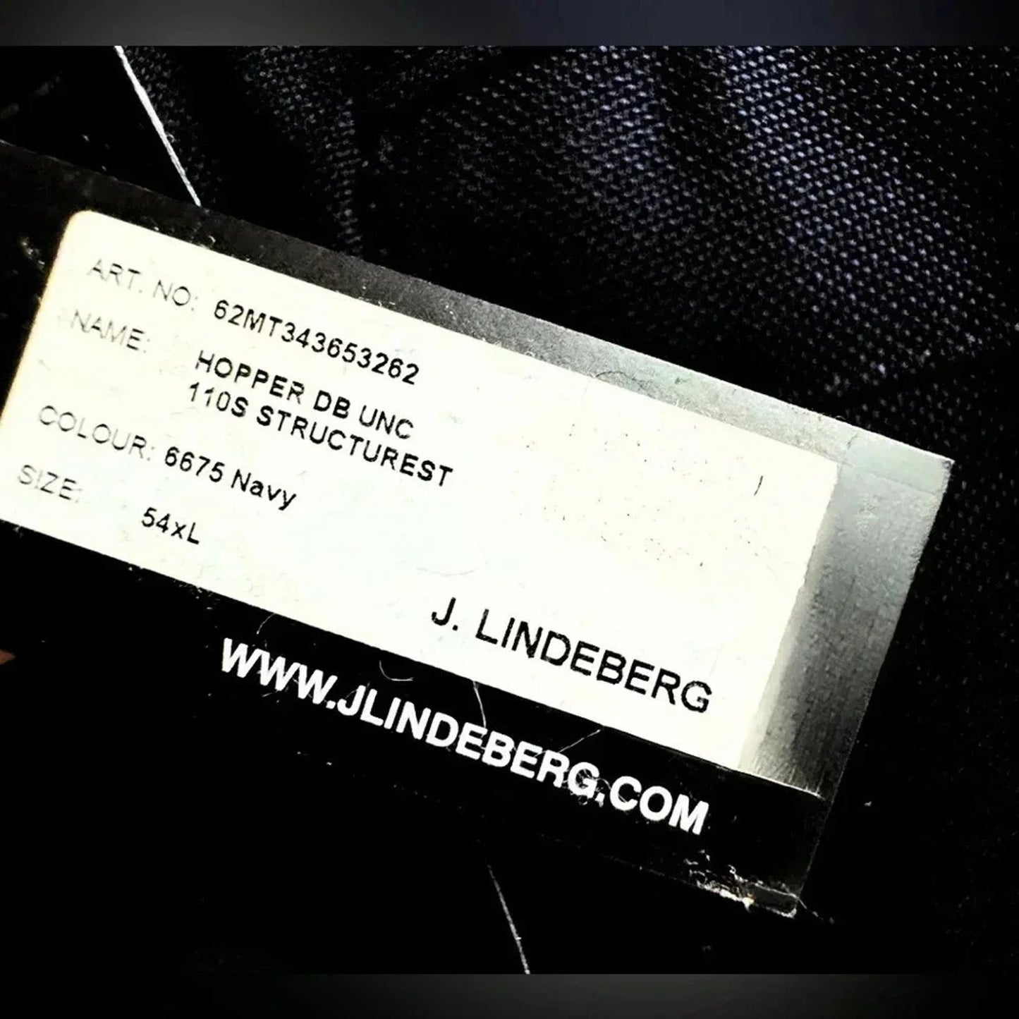 J. Lindeberg Hopper Double Breasted Slim Fit Wool Blazer Navy 54L NWT