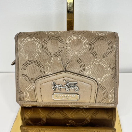 Coach Signature Compact Wallet