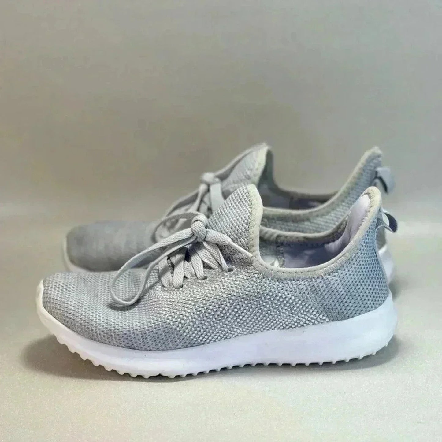 Gray Knit Sneakers with Memory Foam Size 7