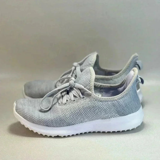 Gray Knit Sneakers with Memory Foam Size 7