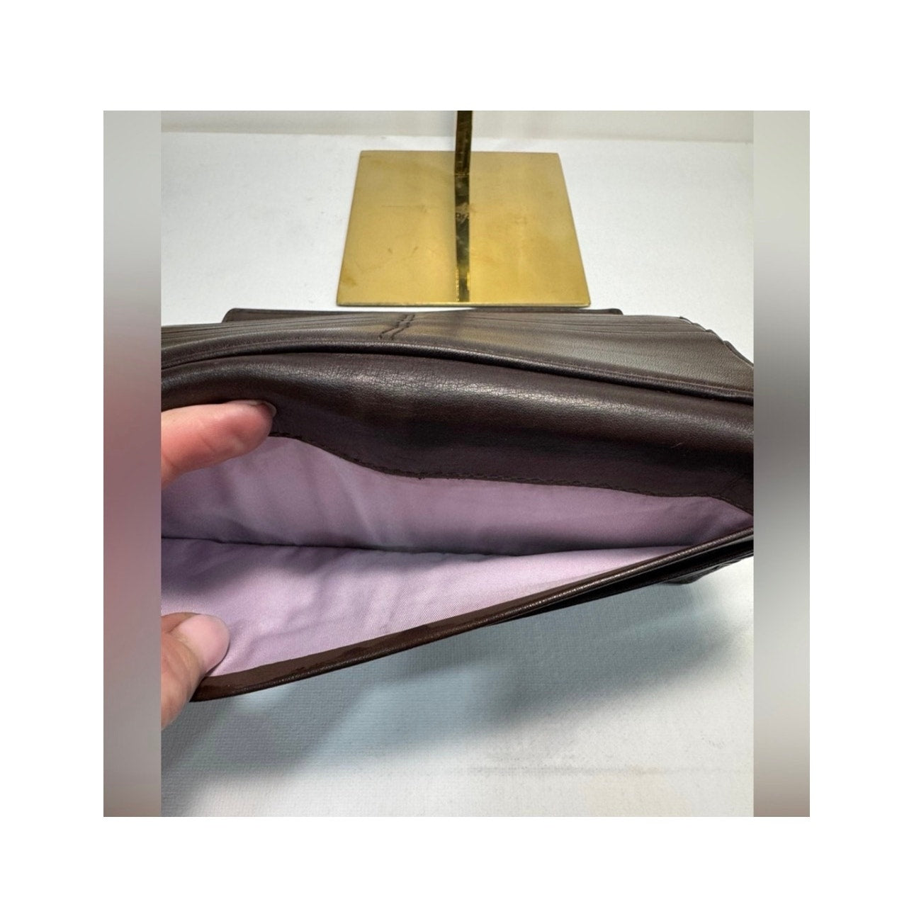 Coach SoHo Brown Burnished Leather Long Wallet