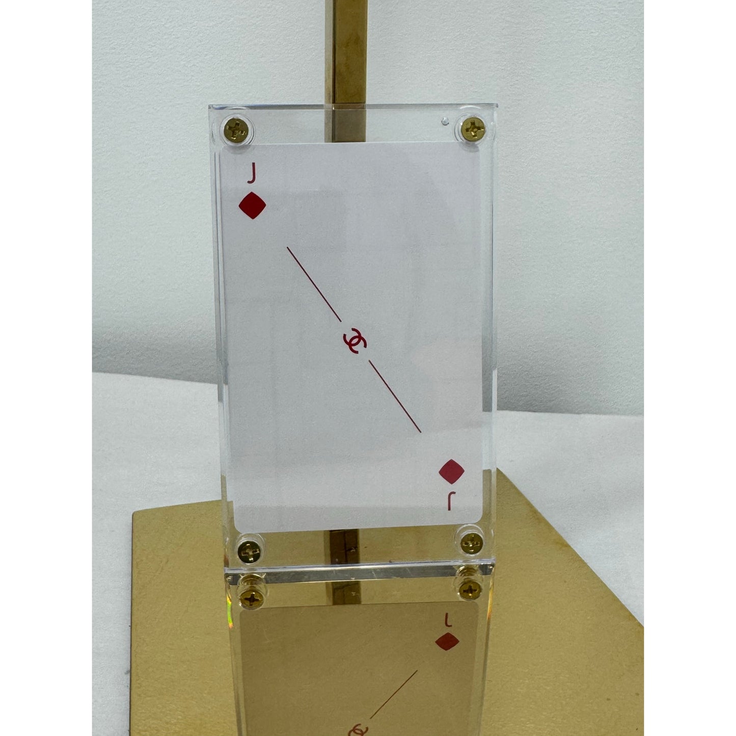 Chanel Limited Edition Jack of Diamonds Display w Chanel Shopping Gift Bag