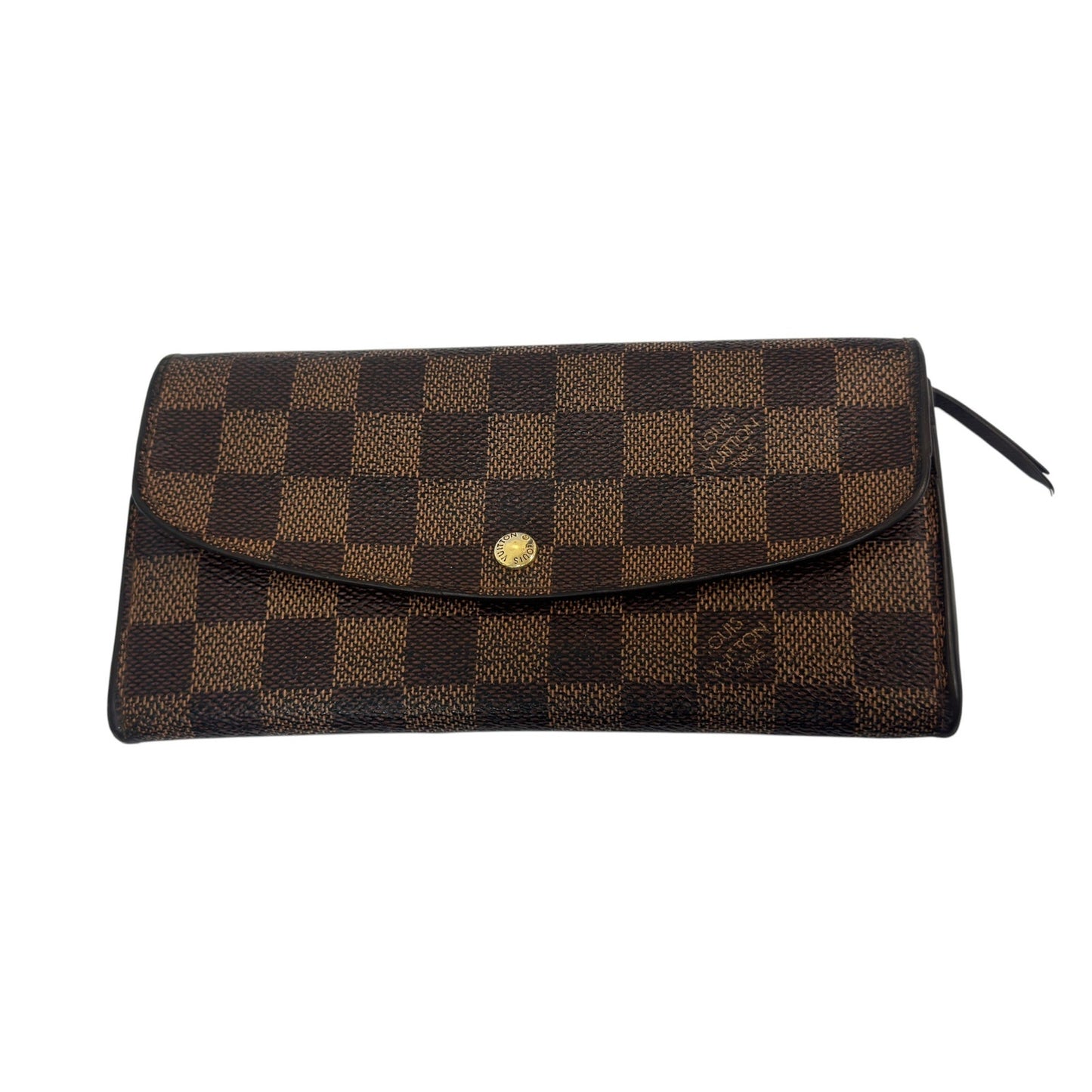 Louis Vuitton Damier Ebene Emilie Long Wallet Authentic LV