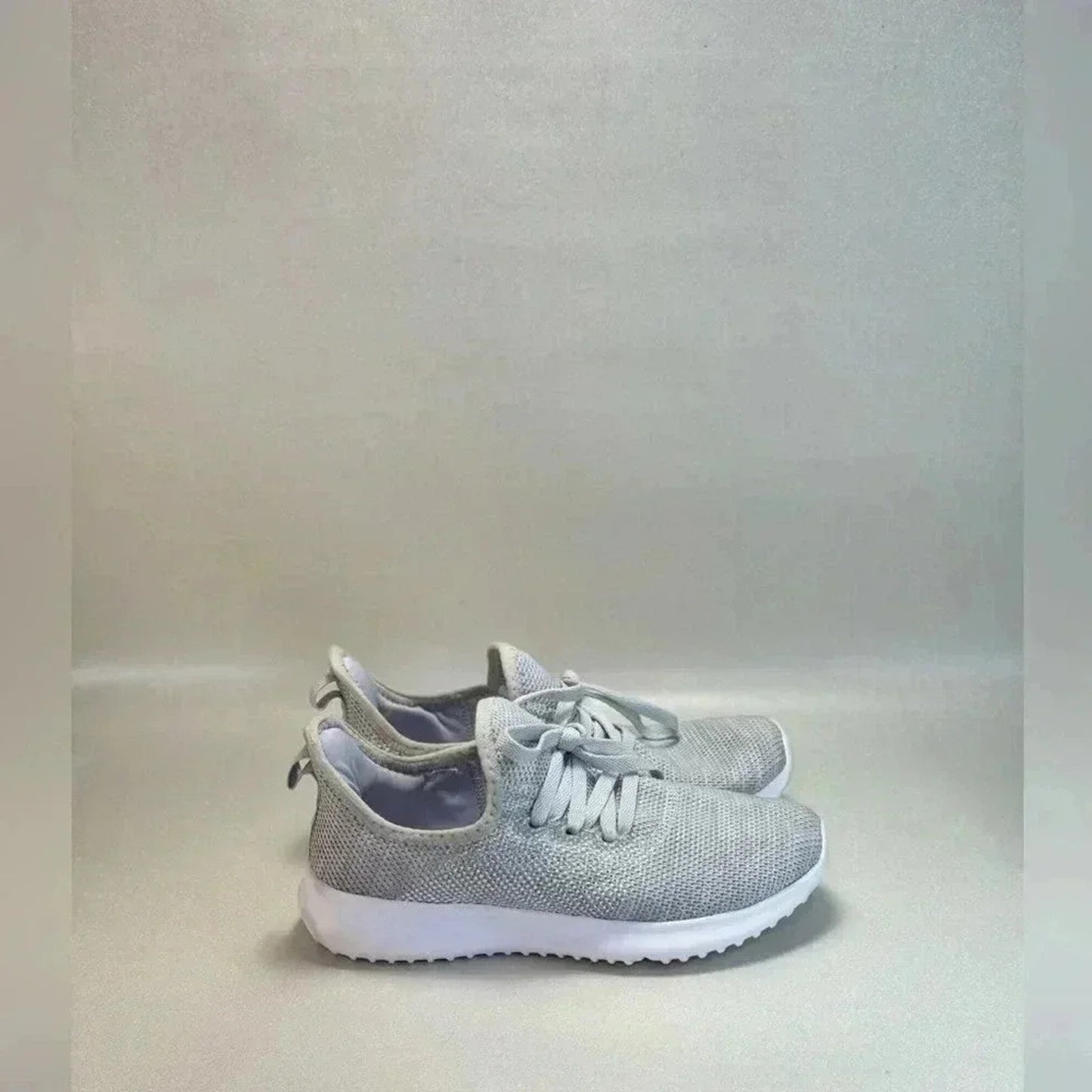 Gray Knit Sneakers with Memory Foam Size 7