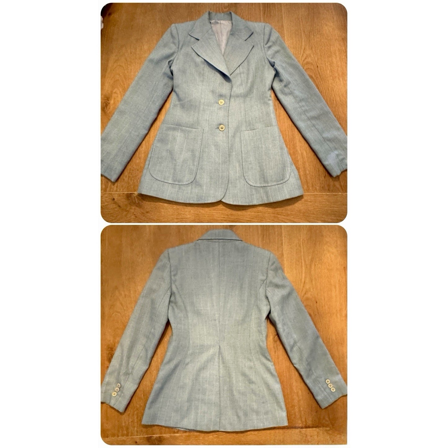 Vintage 70s Nicole Pelly Bagatelle Pinstripe Pantsuit Set | ILGWU Union USA 5/6