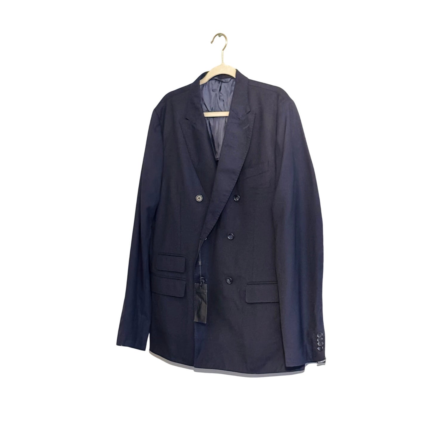 J. Lindeberg Hopper Double Breasted Slim Fit Wool Blazer Navy 54L NWT