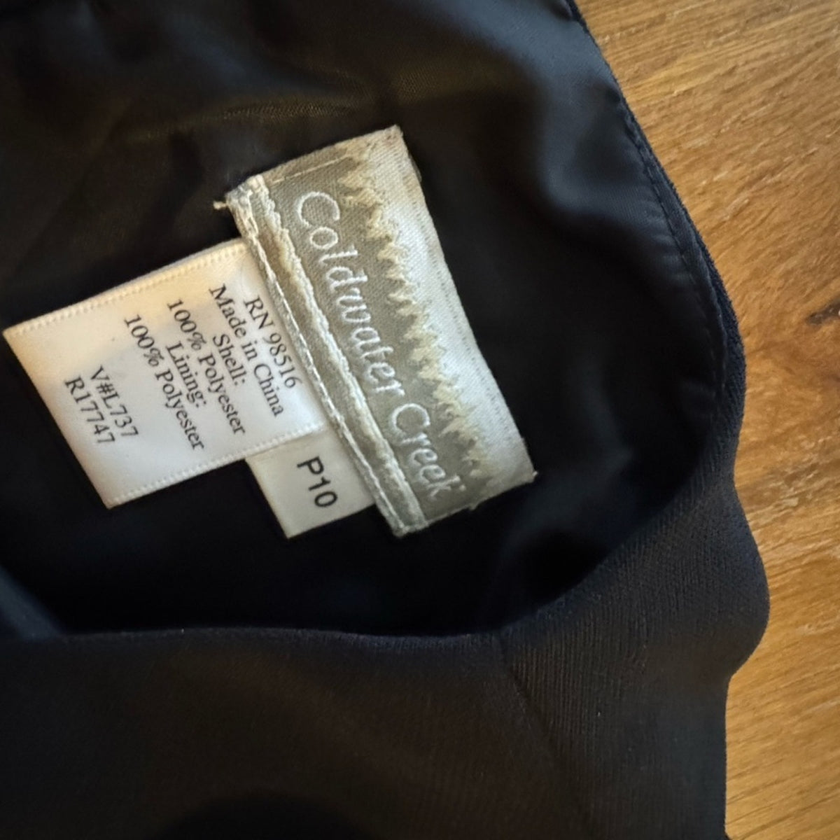 Vintage Coldwater Creek Black Sheath Dress Petite 10 Petite