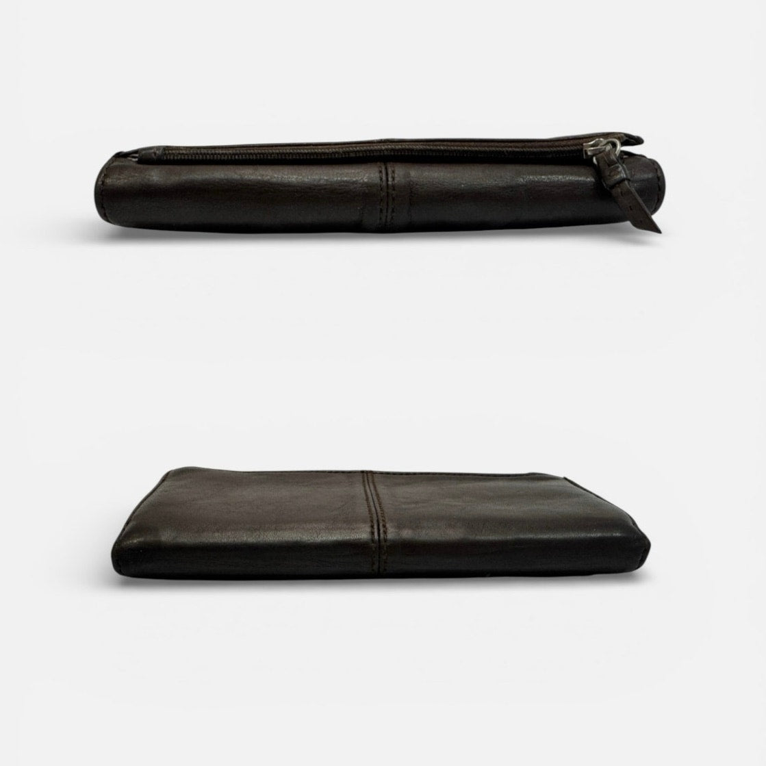Coach SoHo Brown Burnished Leather Long Wallet