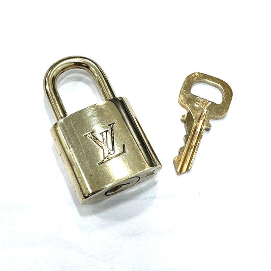 Louis Vuitton Gold Padlock & Key Set  LV Brass Lock 317
