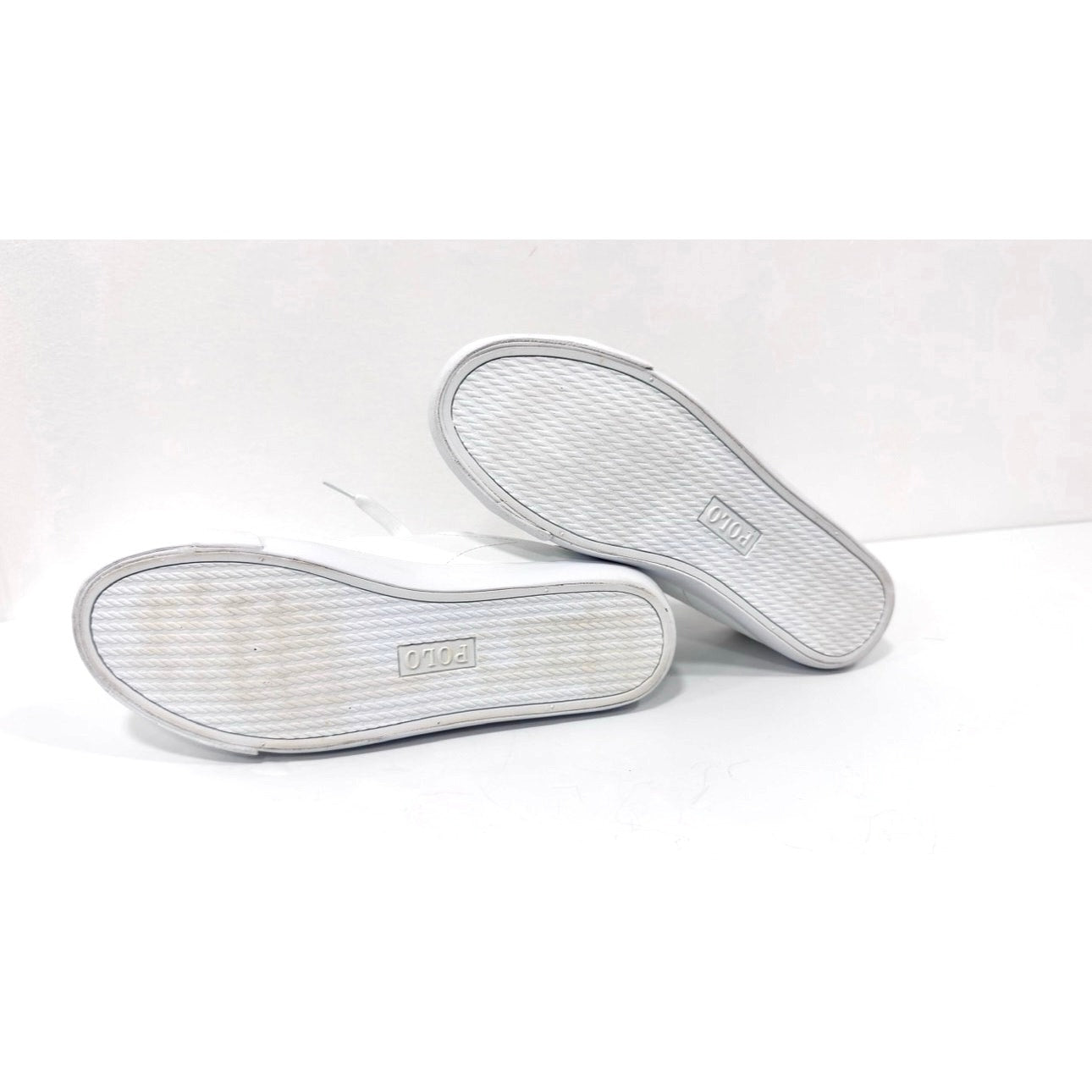 Polo Ralph Lauren White & Rose Gold Sneakers Athletic Shoes Junior 7