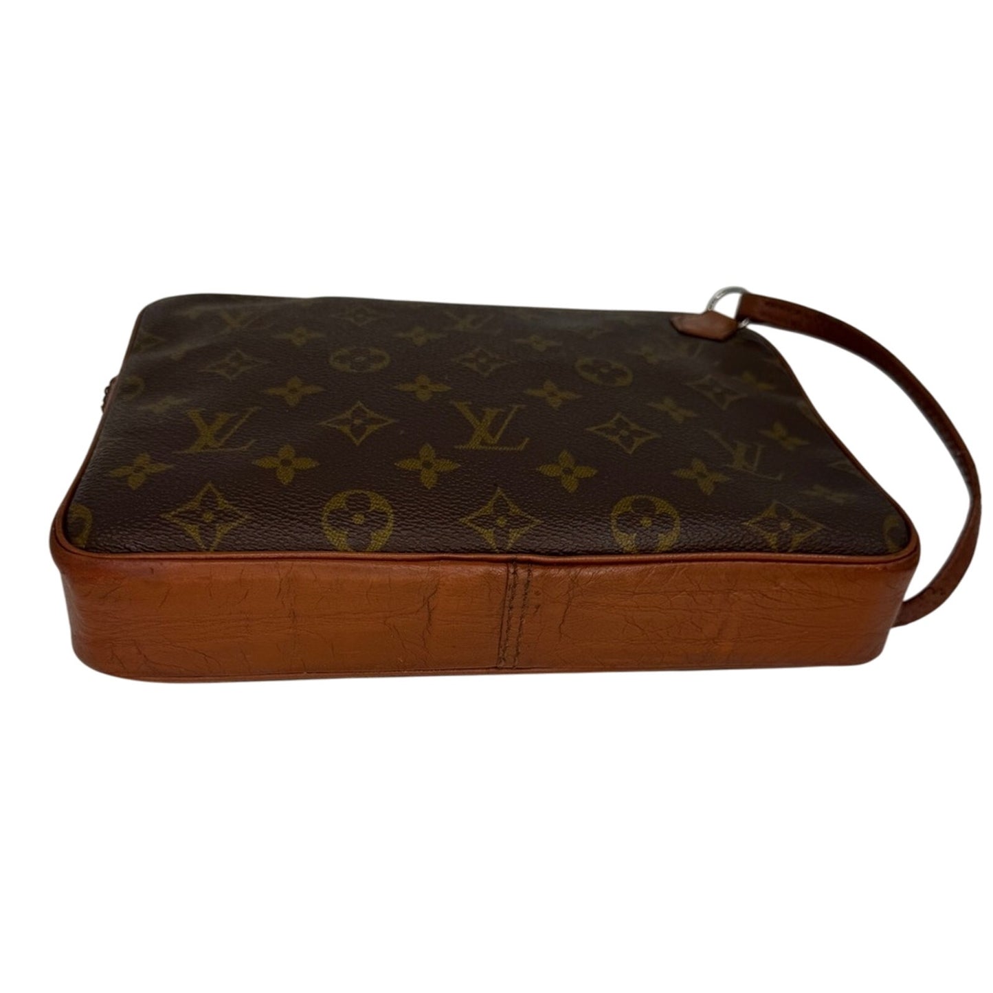 Louis Vuitton Monogram Wristlet Clutch Pouch - Rare LV Vintage Collector Piece
