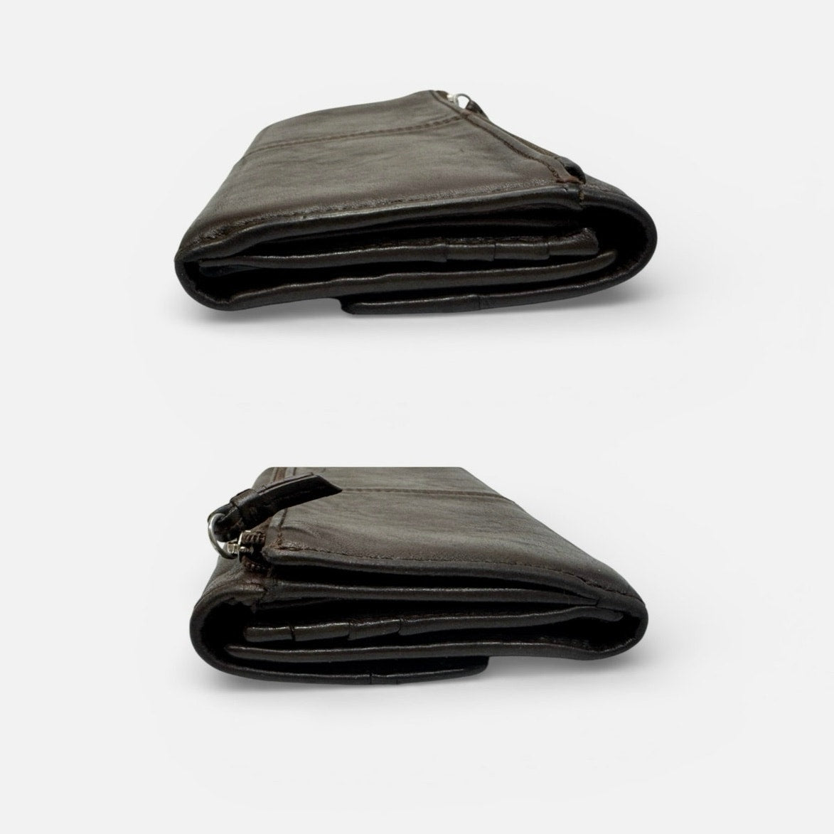 Coach SoHo Brown Burnished Leather Long Wallet