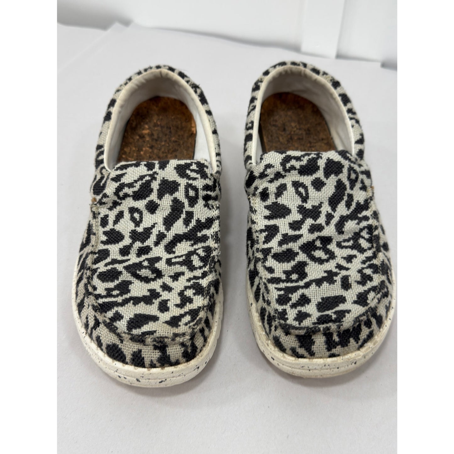 Hey Dude Misty Loafers Cheetah Gray Size 7