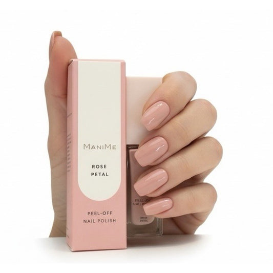 ManiMe Rose Petal Peel-Off Nail Polish K-Beauty Water-Based Bonus Mini File