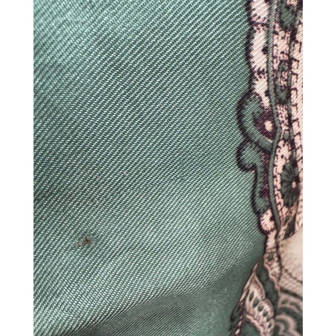 Vintage 1958–62 Arnotts Dublin Silk Scarf Irish Landmarks Map & Paisley Border