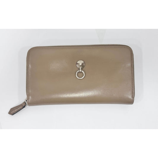 Fendi By the Way  Zip Around Leather Wallet