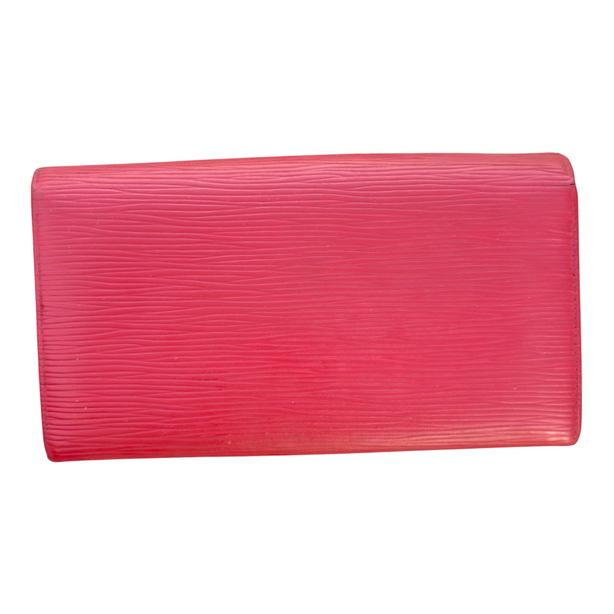Louis Vuitton red Epi leather Sarah continental wallet back
