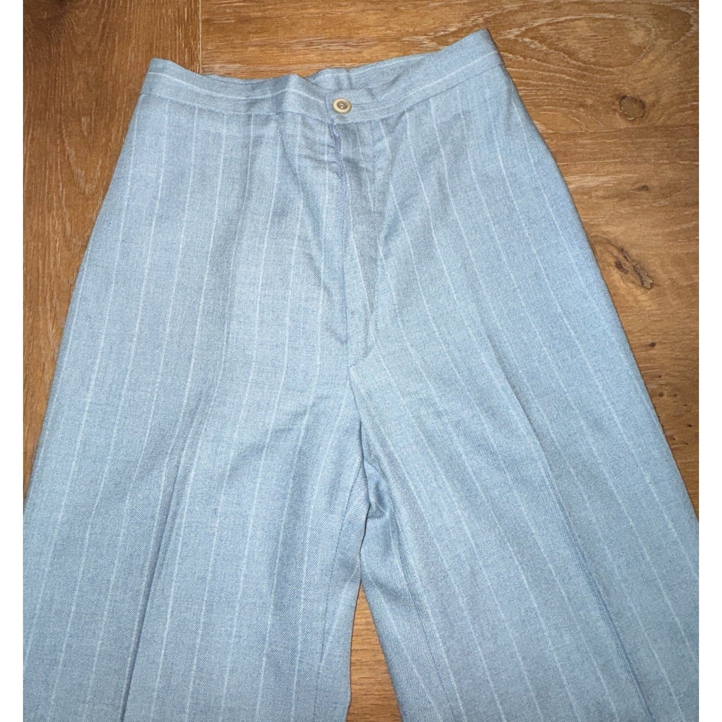 Vintage 70s Nicole Pelly Bagatelle Pinstripe Pantsuit Set | ILGWU Union USA 5/6
